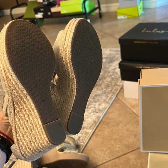 Michael Kors Beige Wedge Sandals - Picture 4 of 4